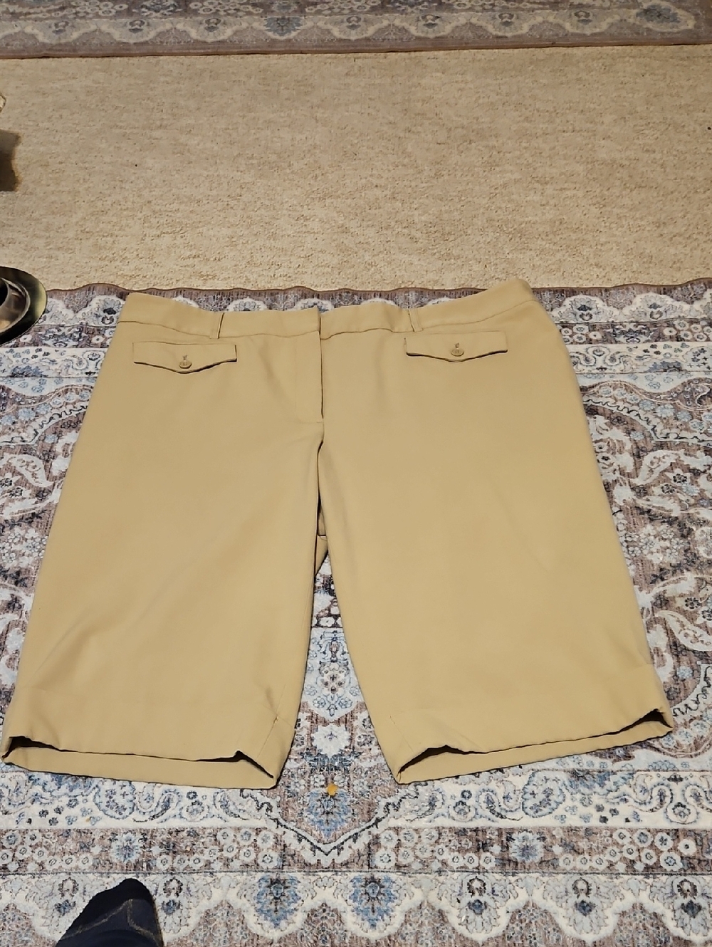 Lane Bryant Tan Bermuda Shorts